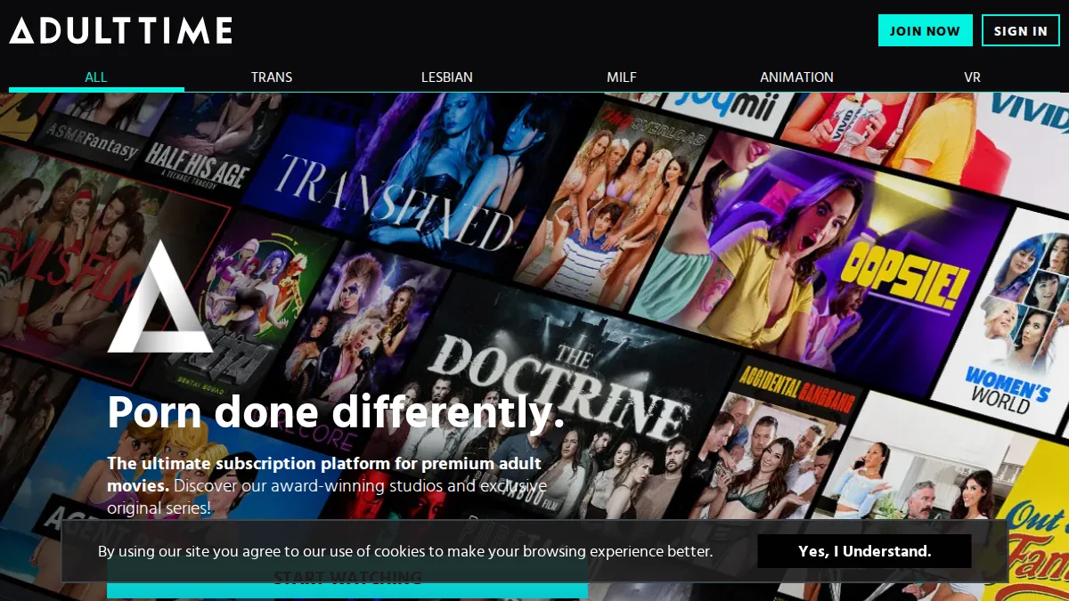 AdultTime · Anteprima di