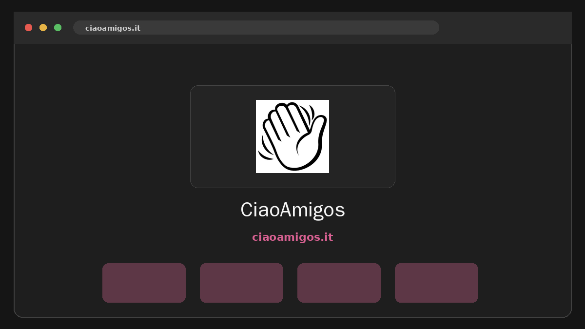 CiaoAmigos · Anteprima di