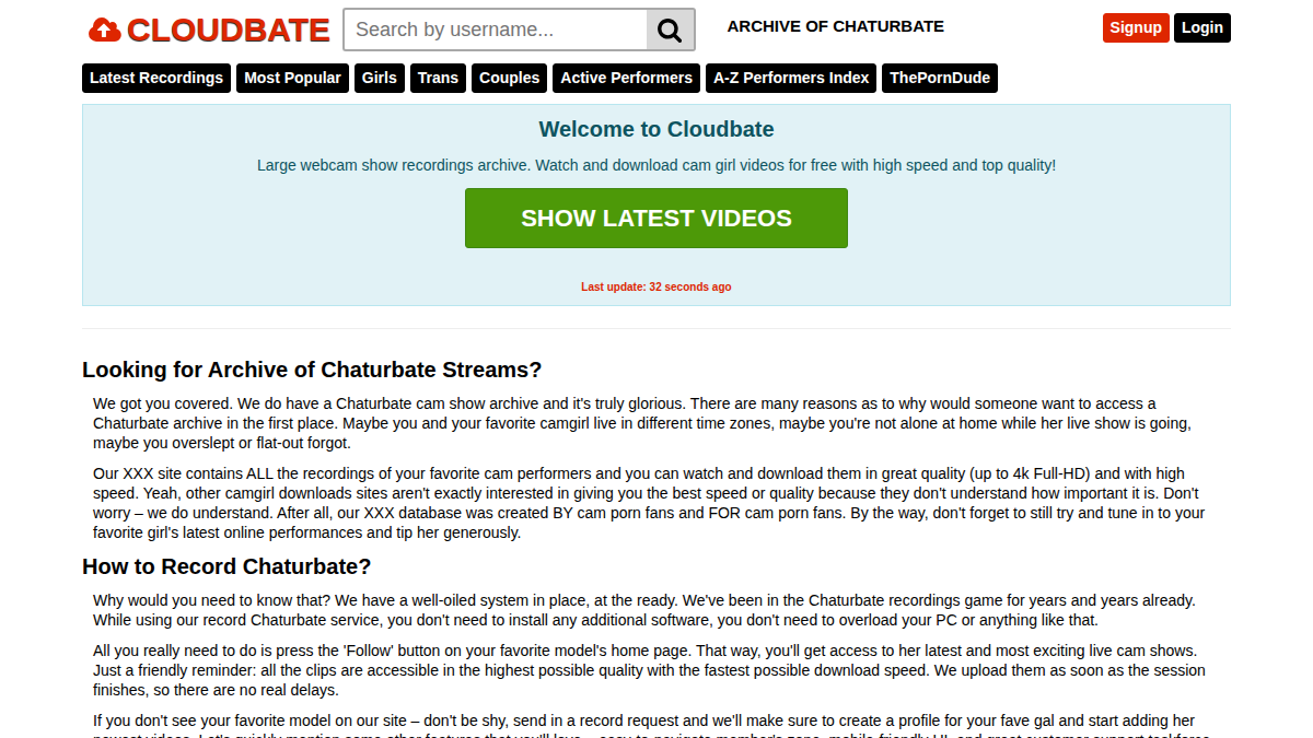 CloudBate · Anteprima di
