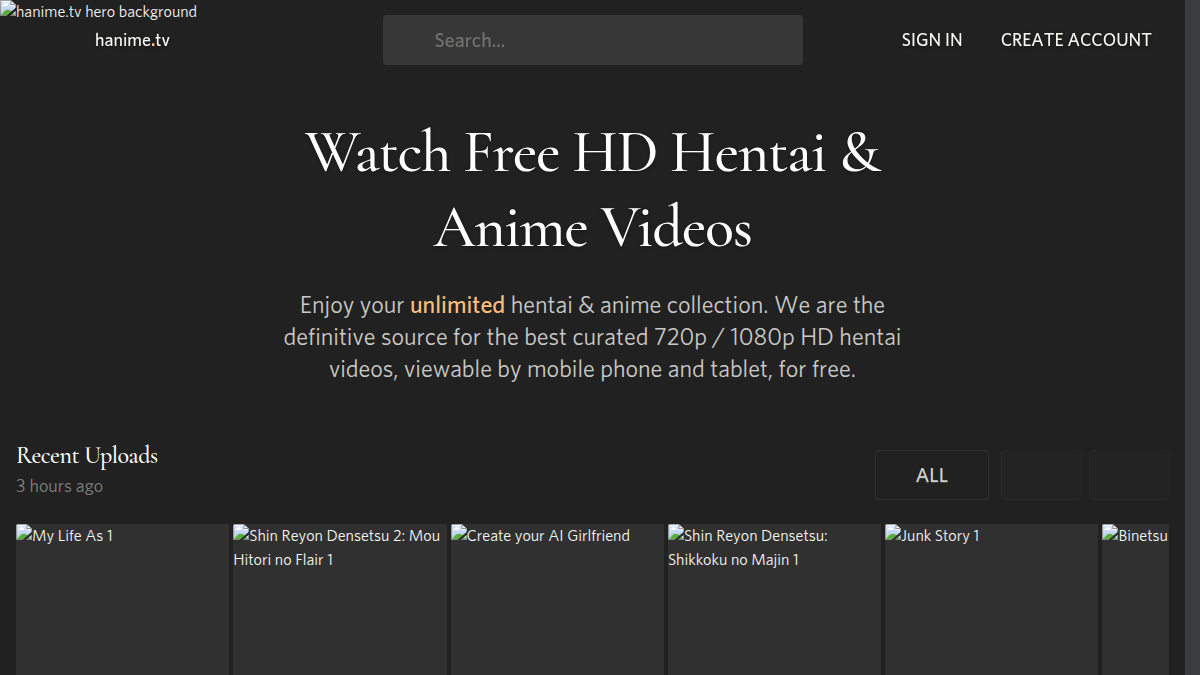 Hanime.tv · Anteprima di