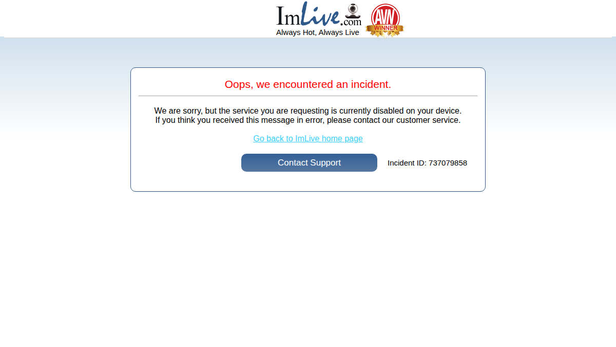 ImLive · Anteprima di