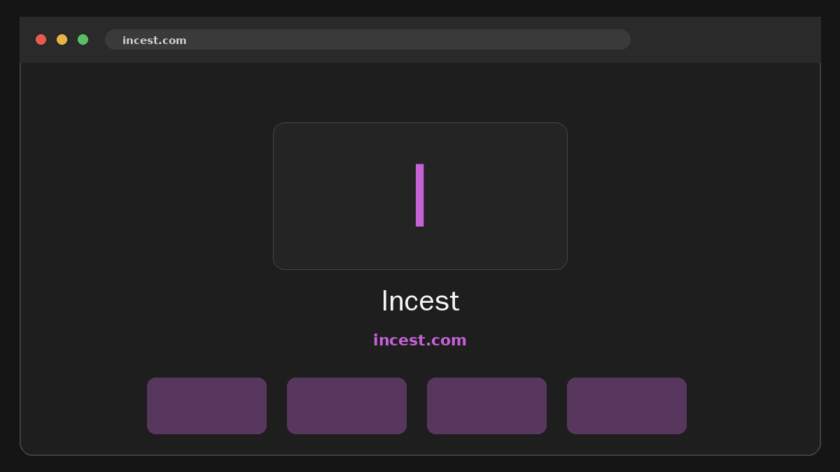 Incest · Anteprima di