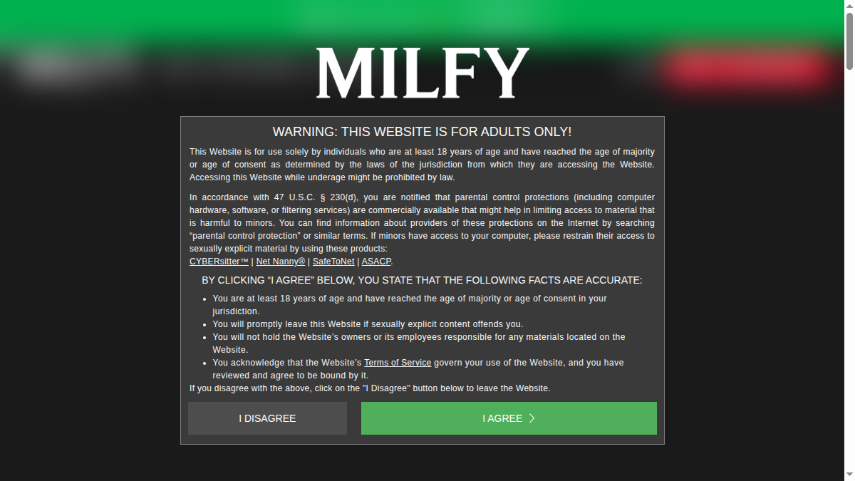 Milfy · Anteprima di