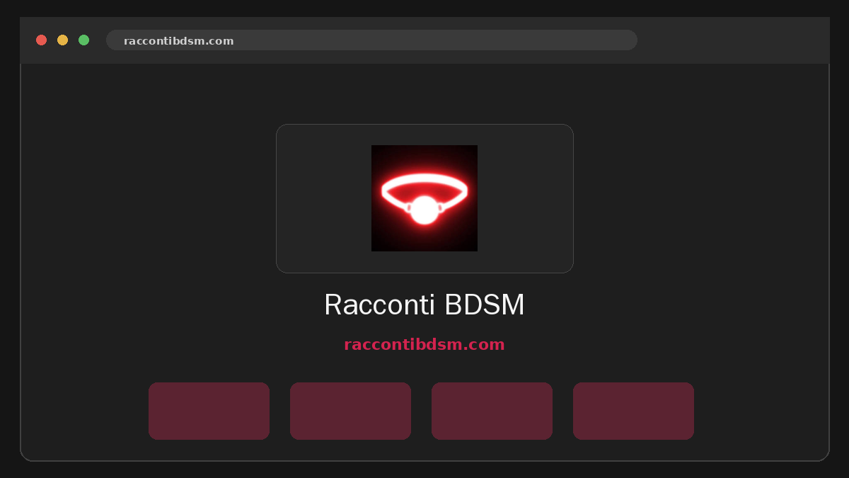 Racconti BDSM · Anteprima di