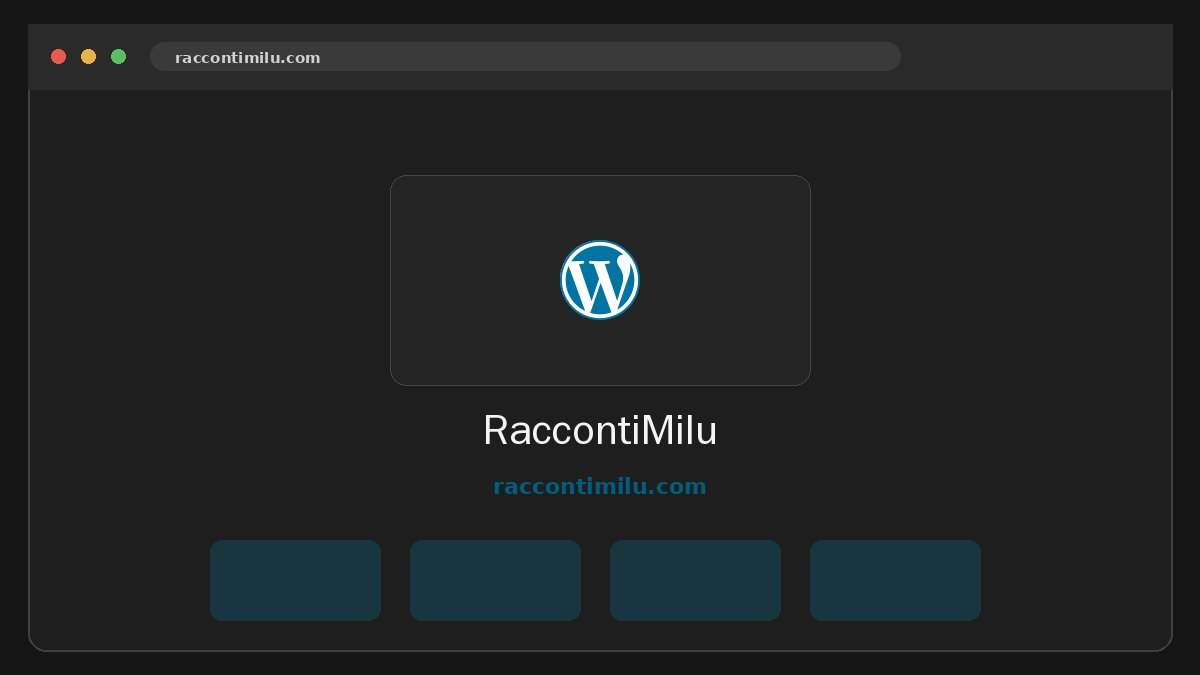 RaccontiMilu · Anteprima di